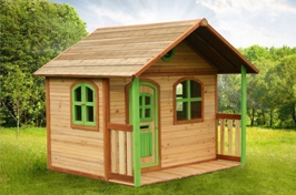 Cabane de jardin pour enfant : espace de jeu et d'apprentissage.