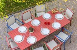 Tables de jardin aluminium