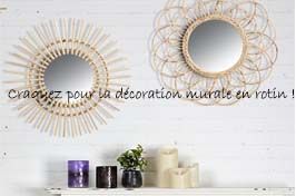 Craquez pour la décoration murale en rotin !