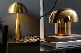 Lampes dorées