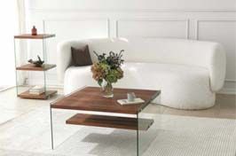 Tables basses en verre