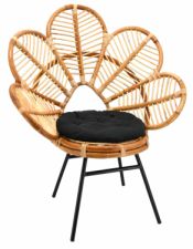 fauteuil-rotin-vintage-metal