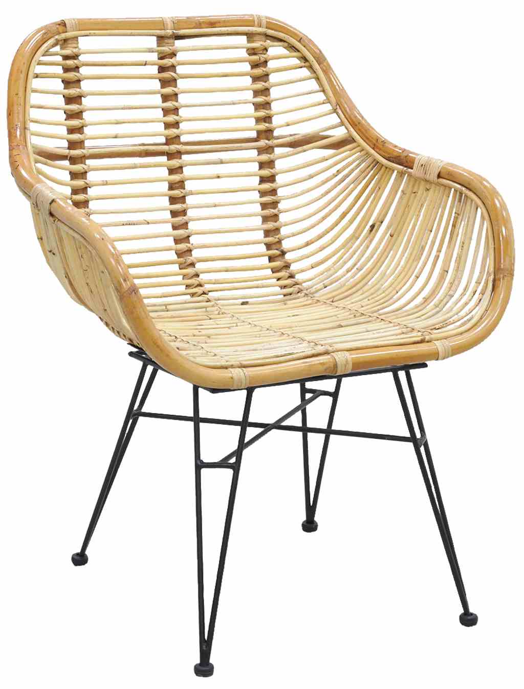 fauteuil-coquille-rotin-moderne