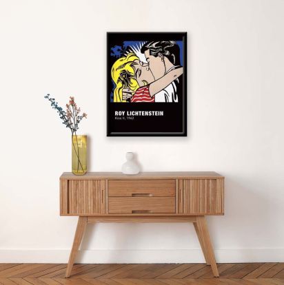 decoration-murale-affiche-kiss-ii-lichtenstein