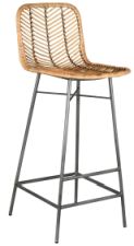 fauteuil-rotin-design-tabouret-de-bar