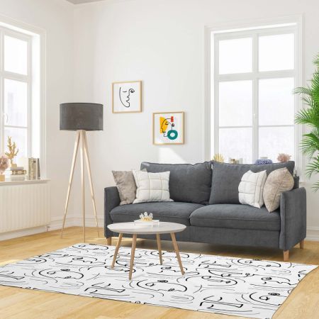 Grand tapis salon, tapis design | La Maison