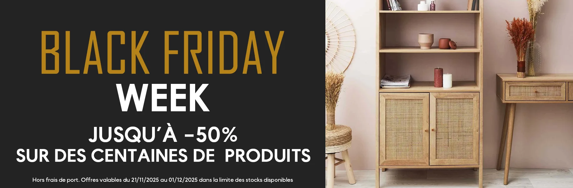 Black friday week sur Jardindeco : evenenement shopping sur Jardindeco.com
