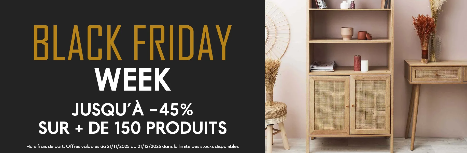 Black friday week sur Jardindeco : evenenement shopping sur Jardindeco.com