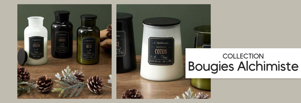 Collection Bougies Alchimiste : evenenement shopping sur Jardindeco.com