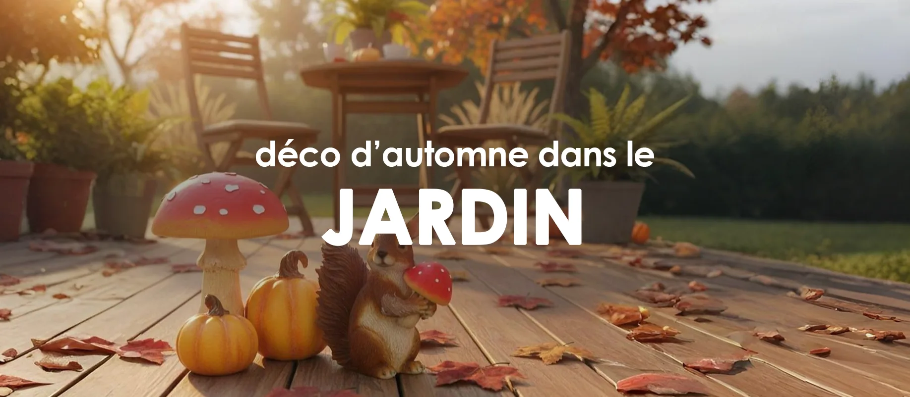Déco d'automne dans le jardin : evenenement shopping sur Jardindeco.com