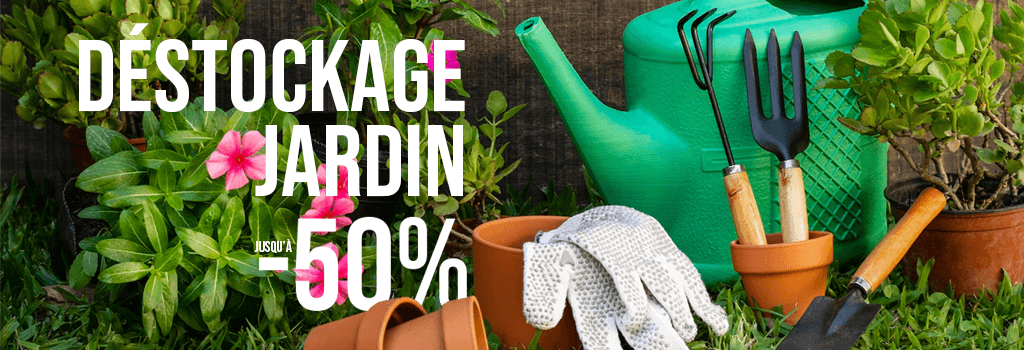 Déstockage jardin jusqu'à -50% : evenenement shopping sur Jardindeco.com
