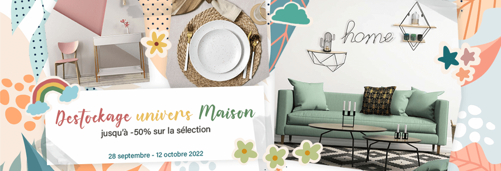 Déstockage maison jusqu'à -50% : evenenement shopping sur Jardindeco.com