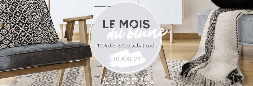 Le mois du blanc : evenenement shopping sur Jardindeco.com