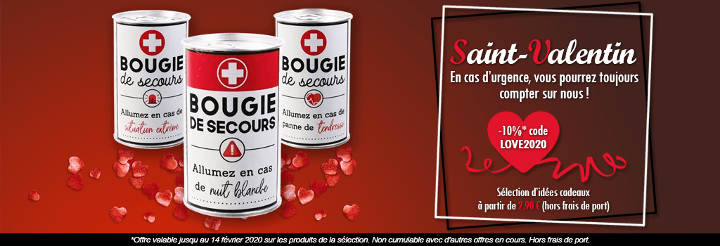 Idées cadeaux Saint-valentin : evenenement shopping sur Jardindeco.com