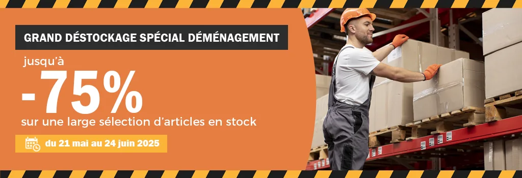 Grand déstockage spécial déménagement : evenenement shopping sur Jardindeco.com
