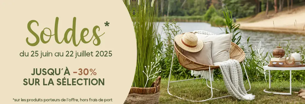 Soldes : evenenement shopping sur Jardindeco.com