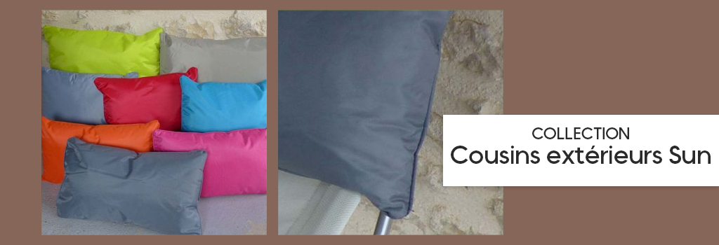 Collection Coussins extérieurs Sun : evenenement shopping sur Jardindeco.com