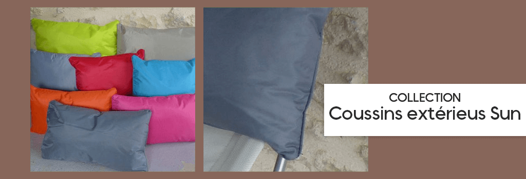 Collection Coussins extérieurs Sun : Collection shopping sur Jardindeco.com