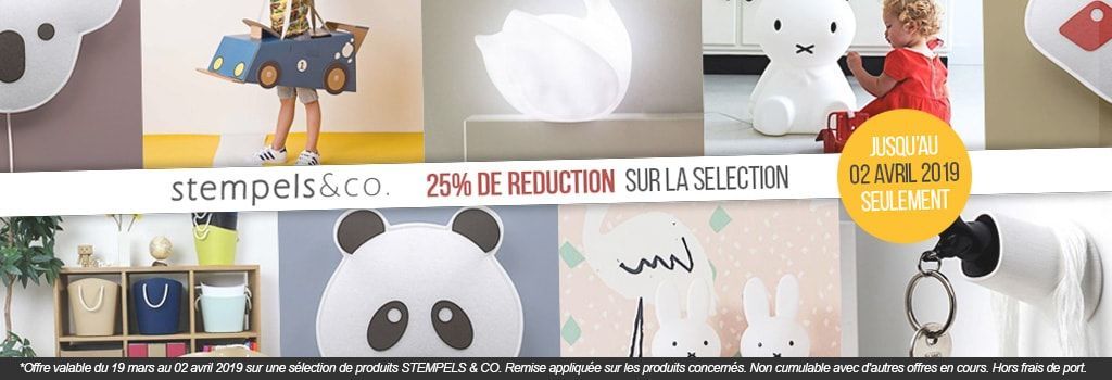 25% de réduction sur une sélection STEMPELS & CO : evenenement shopping sur Jardindeco.com