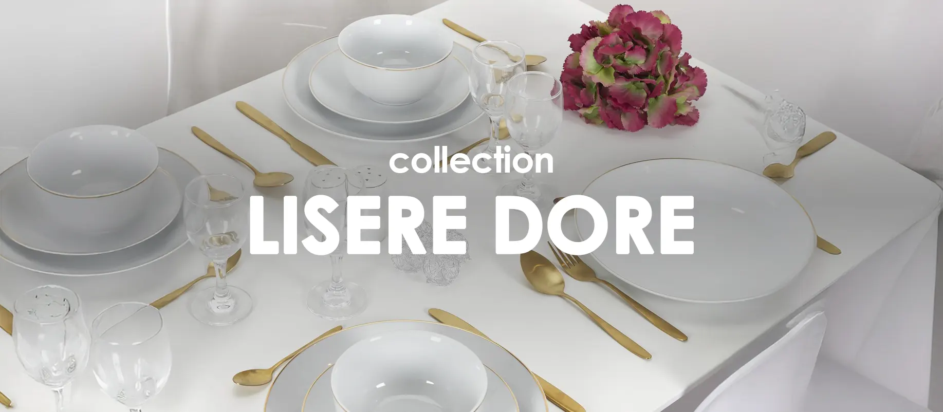 Collection Liseré doré : Collection shopping sur Jardindeco.com