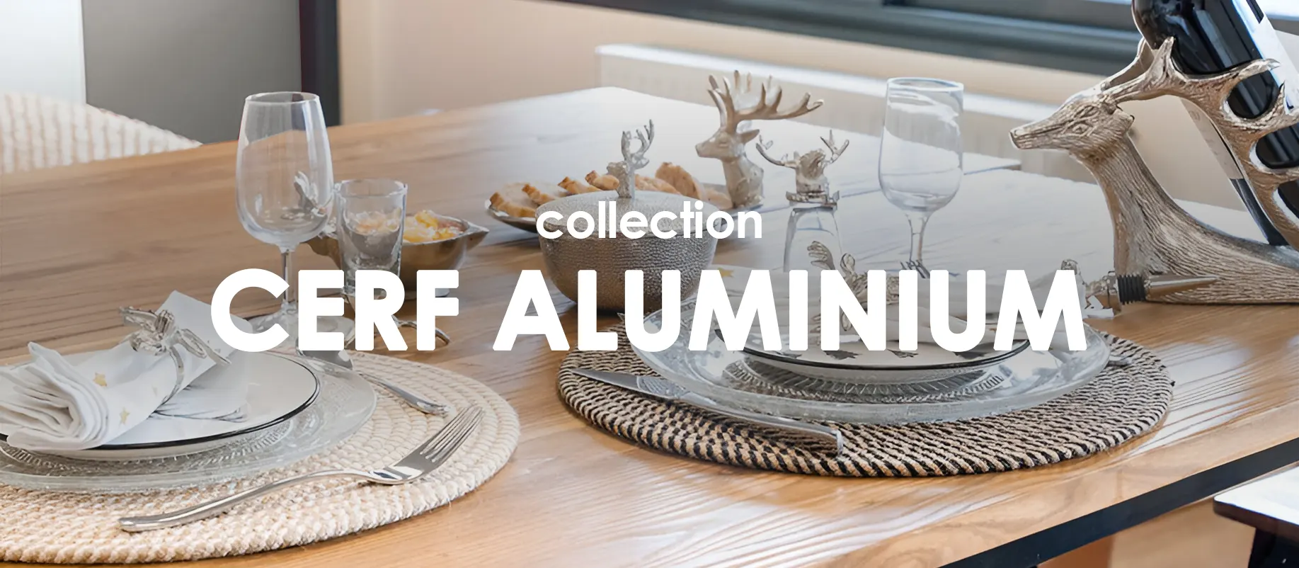 Collection déco cerf aluminium : Collection shopping sur Jardindeco.com
