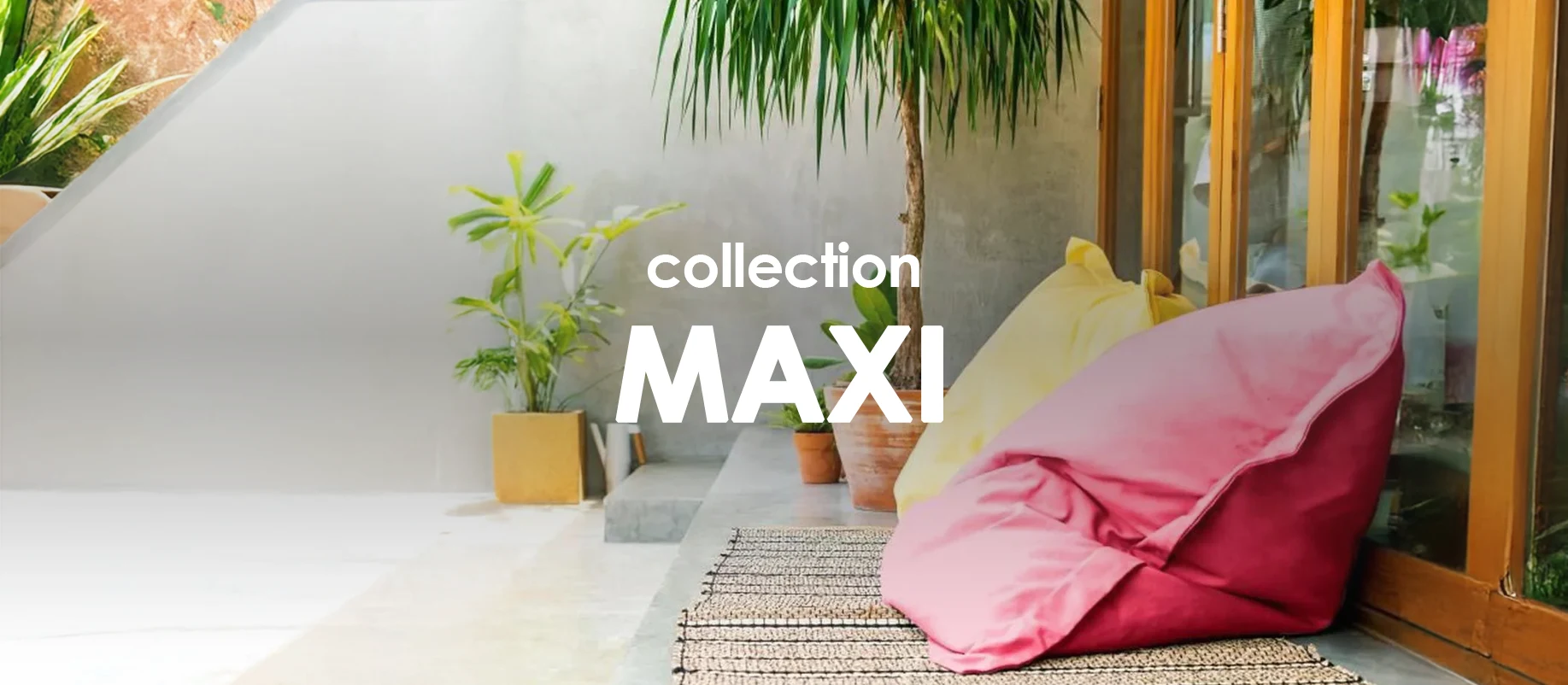 Collection Coussins unis maxi : Collection shopping sur Jardindeco.com