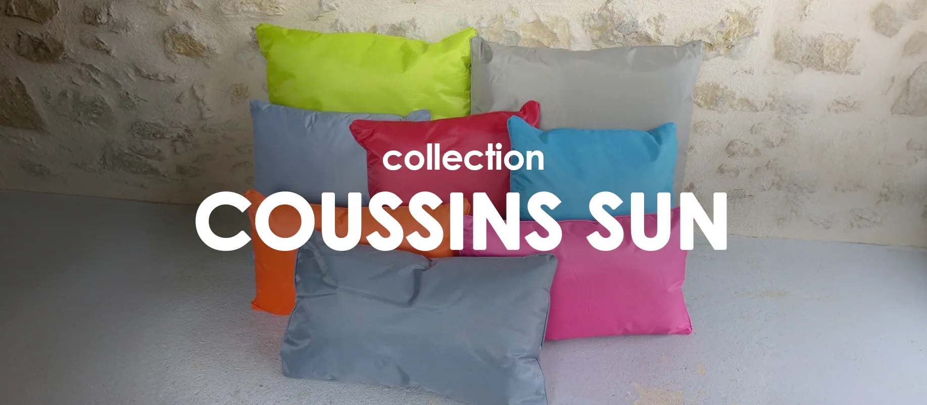 Collection Coussins extérieurs Sun : evenenement shopping sur Jardindeco.com
