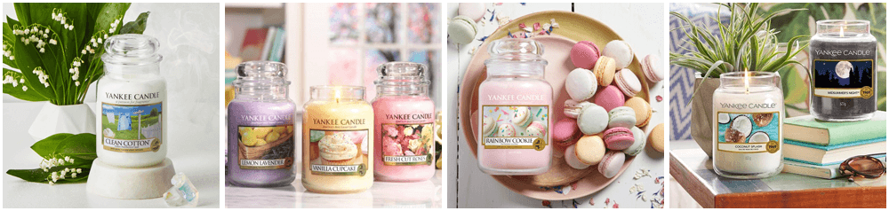 YANKEE CANDLE marque en vente sur Jardindeco, spécialiste de la déco du jardin !