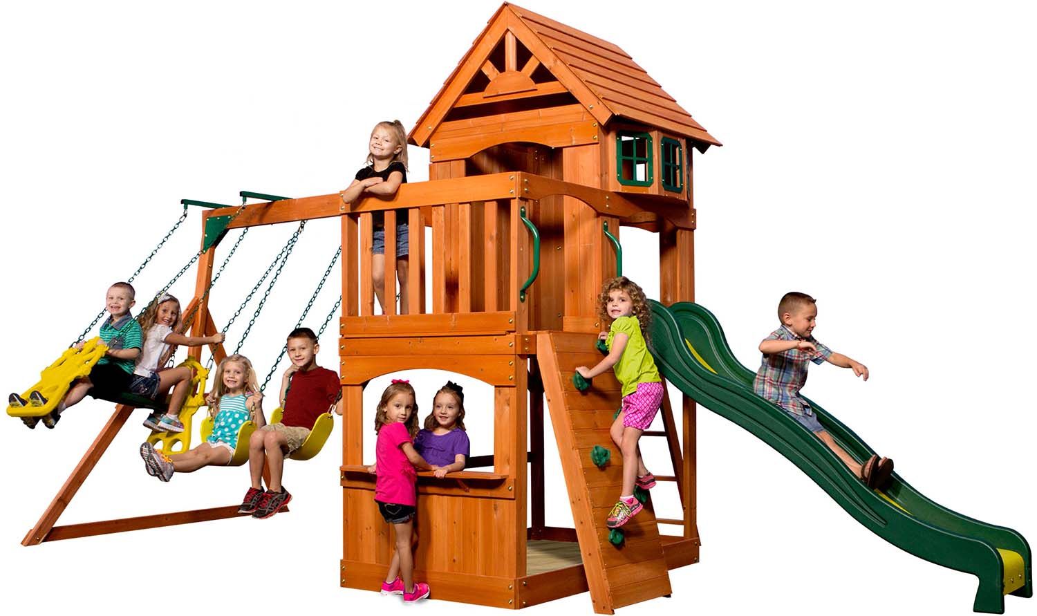 Aire de jeux en bois atlantic