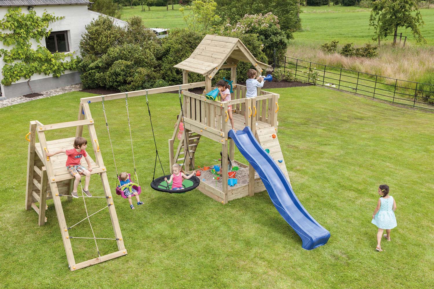 Aire de jeux en bois Kiosk (Sans balançoire) sur Paw Patrol Lookout, Wooden