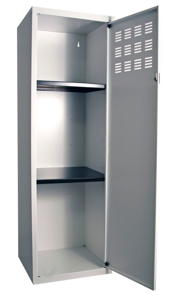 Armoire de rangement métal 1 porte (blanc )