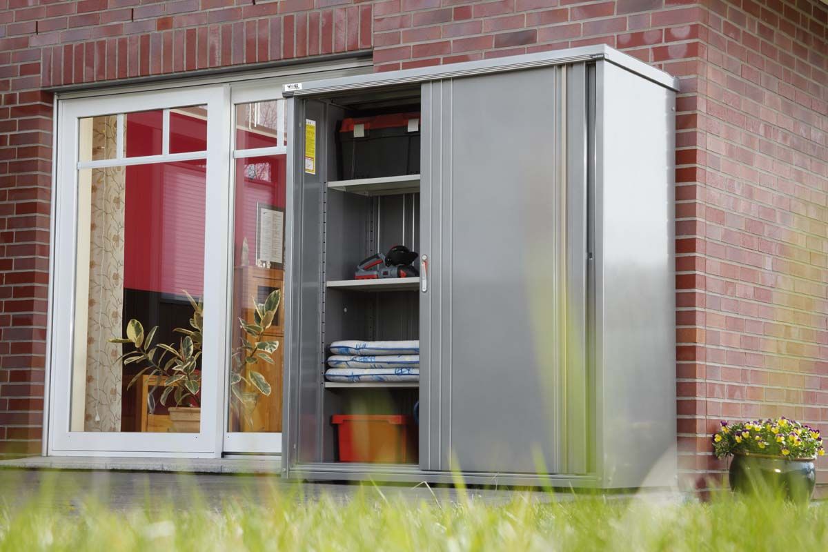Armoire de jardin acier galvanisé avec portes coulissantes (1,27 m²)