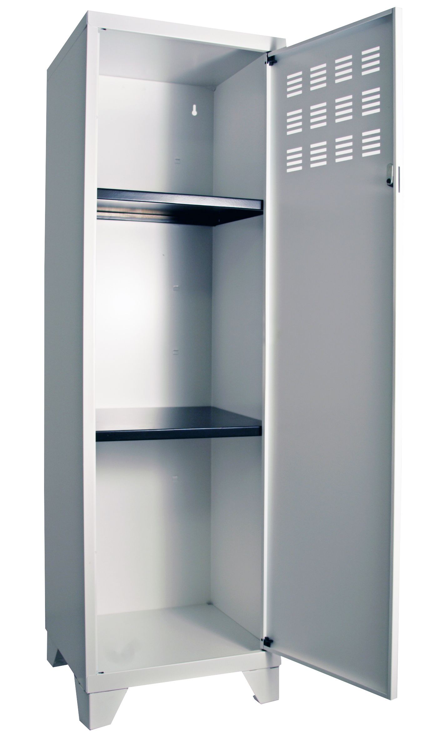 Armoire de rangement métal 1 porte (blanc )