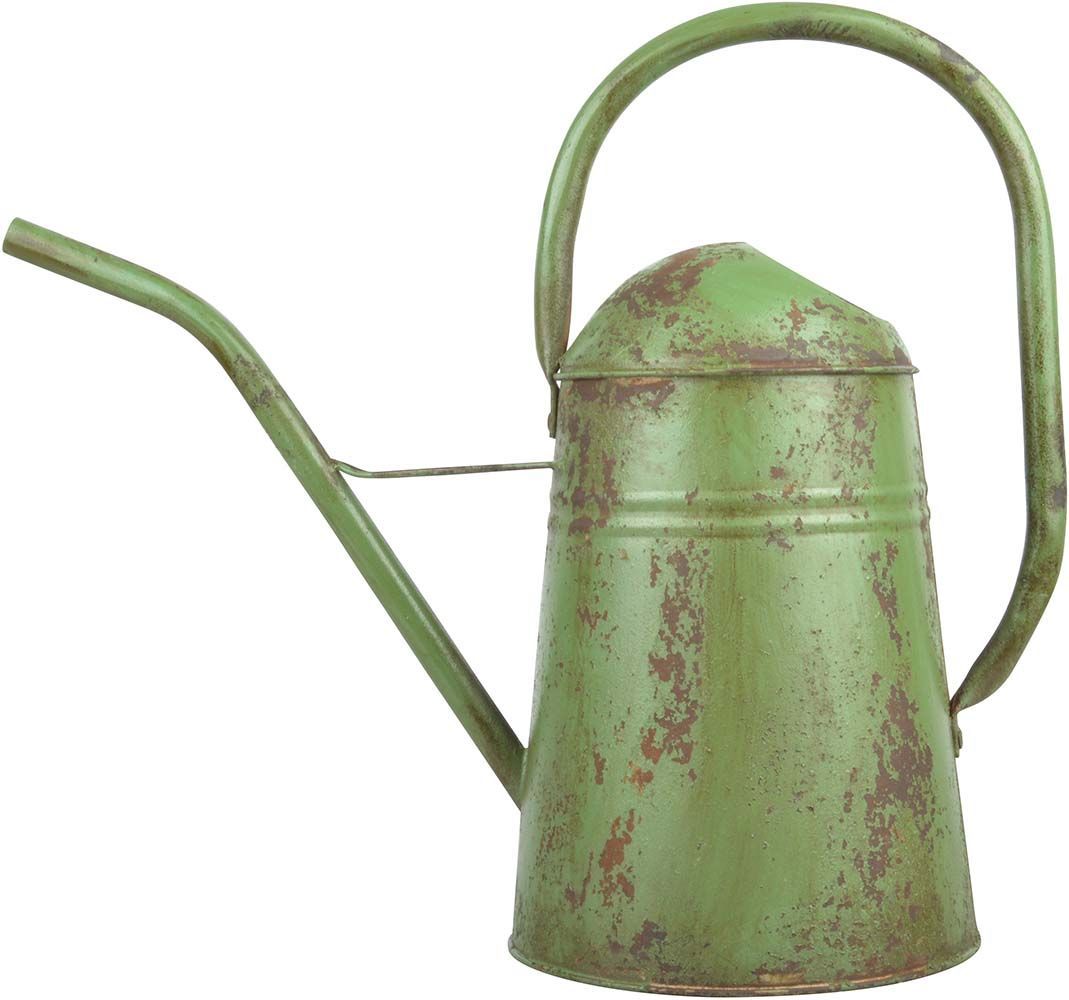 Arrosoir vintage en acier galvanisé (vert)