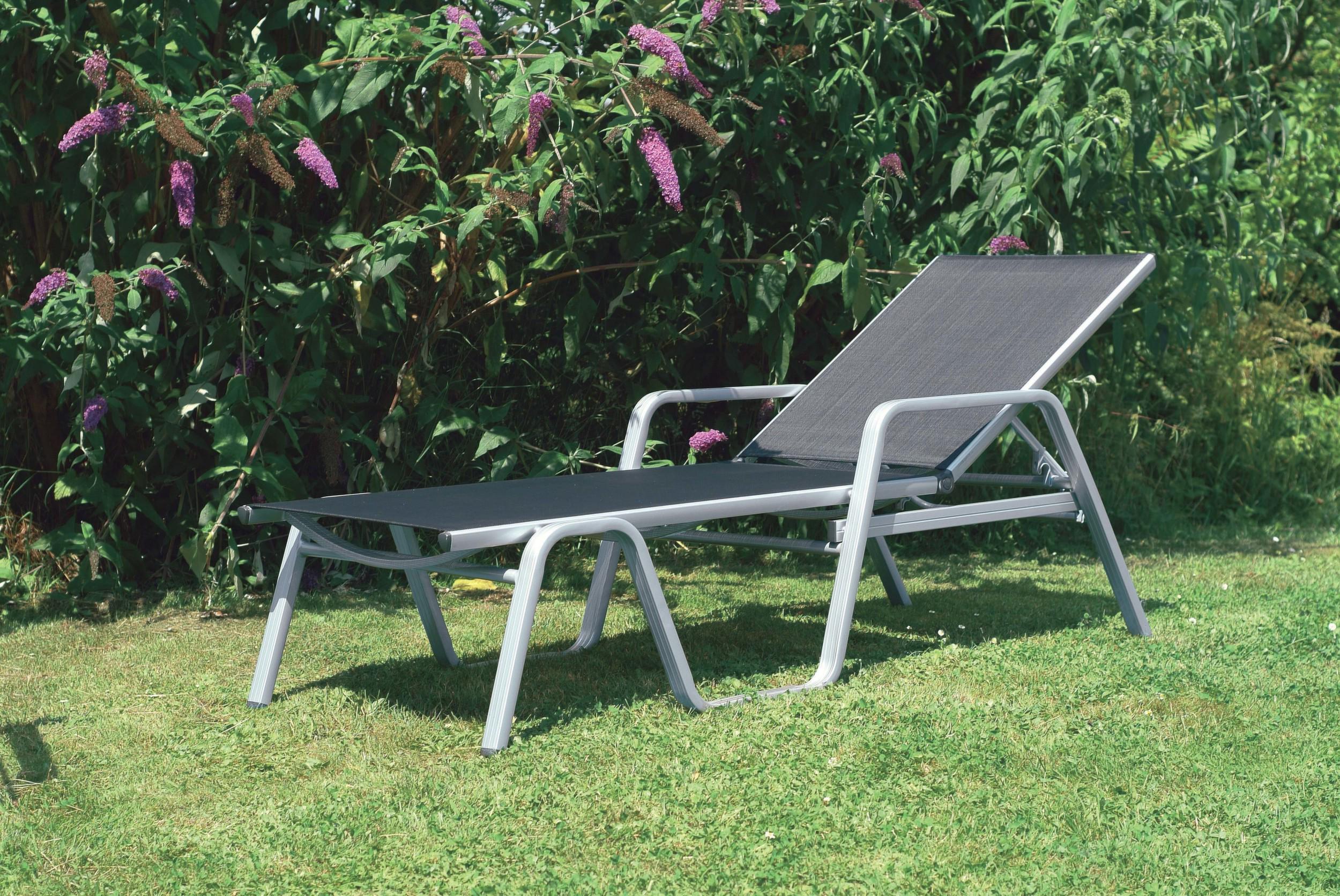 Bain de soleil en aluminium basic (argent et anthracite)