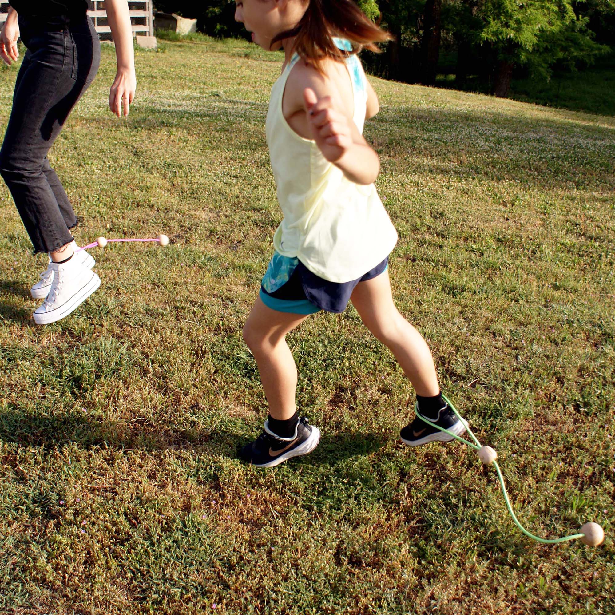 Ballon Sauteur à Cheville Pliable Avec Lumières LED - Pour Enfants 6-12 Ans - Jouet D'extérieur, Coordination Et Sport