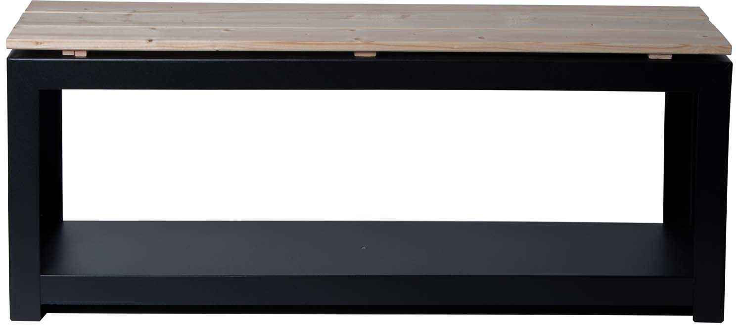 Porte-bûches Gris Clair 180x45x100 Cm Acier Galvanisé EFVE22091