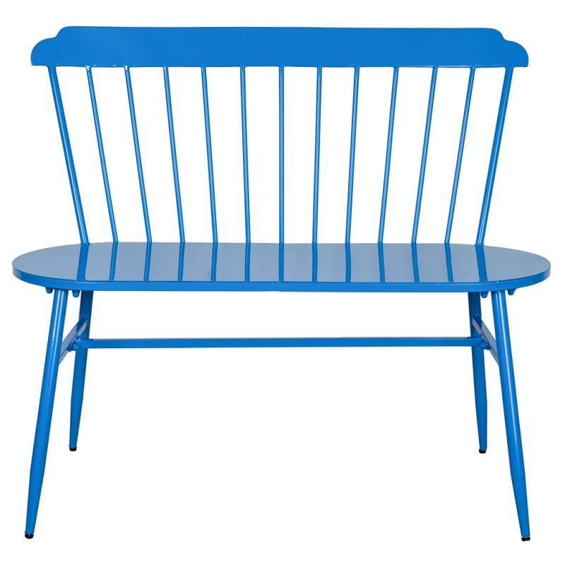 Banc en métal noir pour l'intérieur ou le jardin
