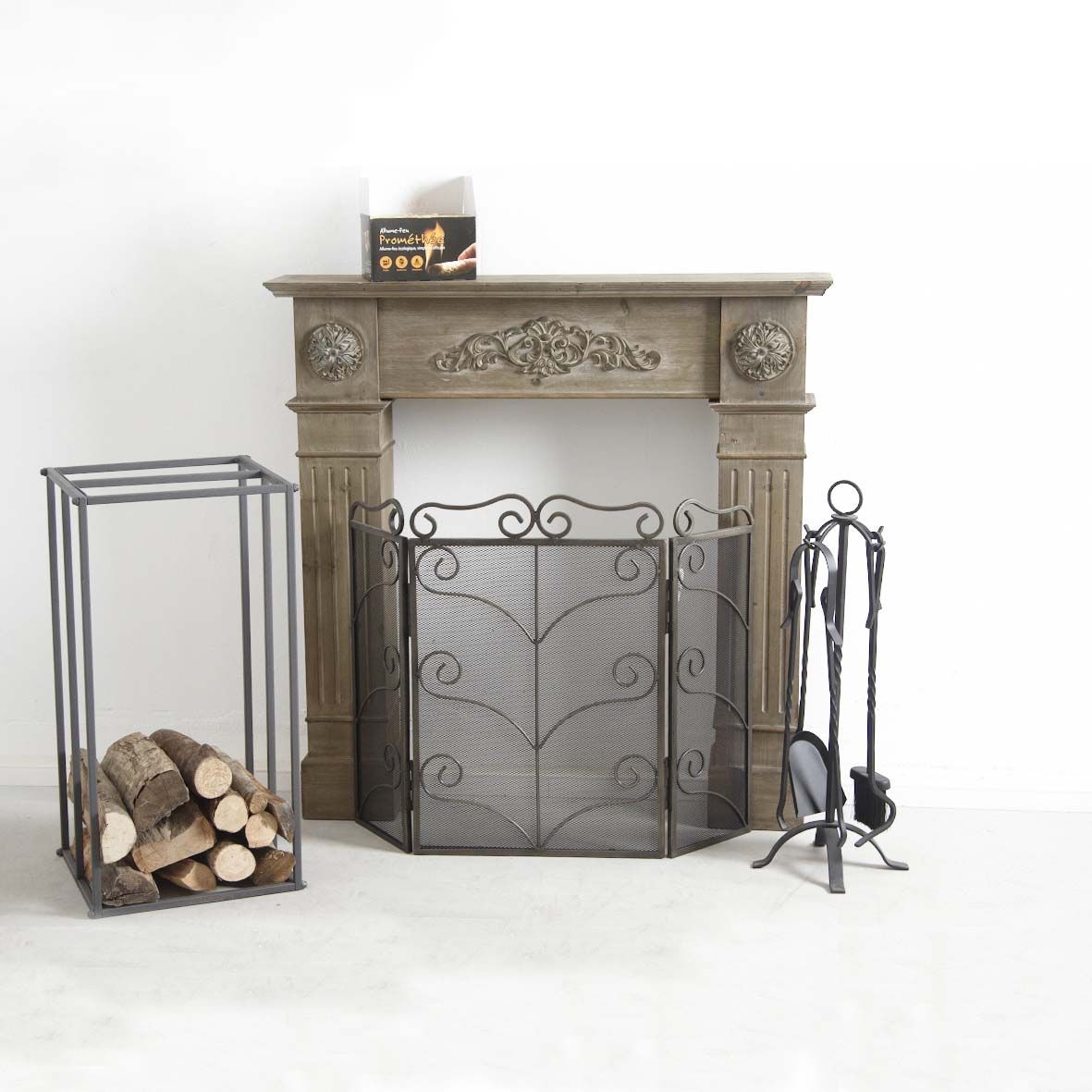 Allumeur de cheminée à Charbon de Bois - Allume-feu pour Barbecue