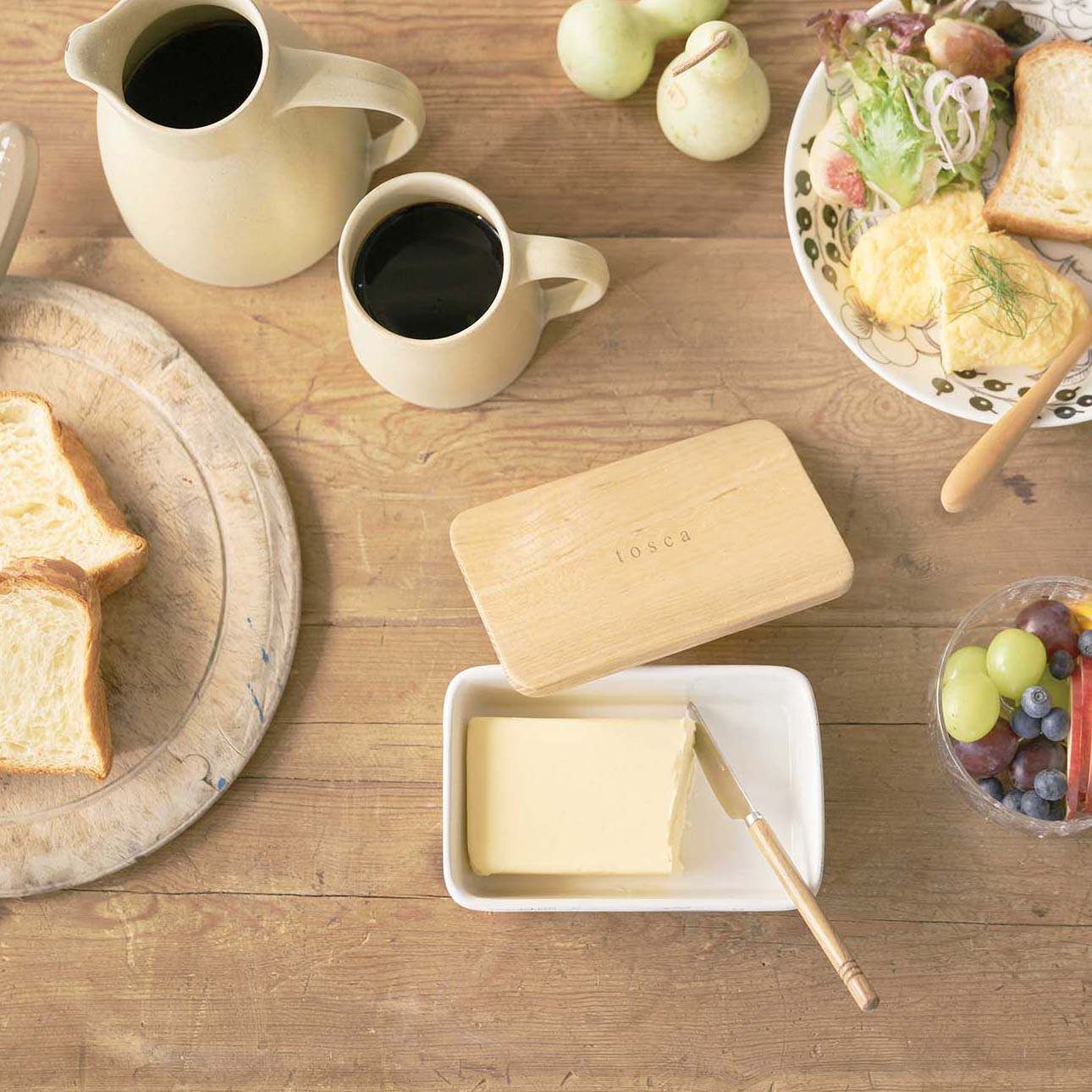 Beurrier En Cu00e9ramique 500 Gr (base + Couvercle) BRETAGNE CERAMIQUE Ecru