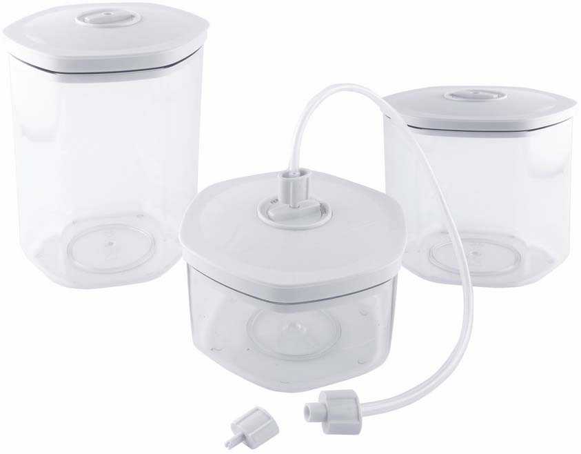 KÜCHENPROFI EasyFresh Boîte sous vide Taille L | Verre incassable | Conservation des aliments par pompe à vide | Boîte sous vide avec couvercle en plastique | Hermétique et anti-fuite | Passe