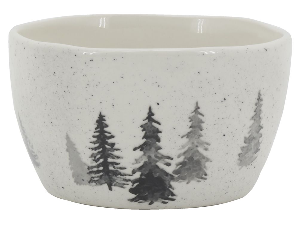 Bol Décoratif En Bois Avec Bougie Grise - 40,6 X 16 X 8 Cm, Décoration De Table Ou De Salon