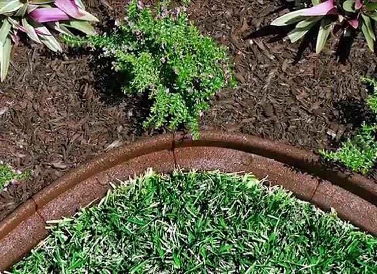 Bordure caoutchouc recyclé