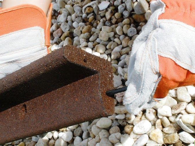 Bordure caoutchouc recyclé