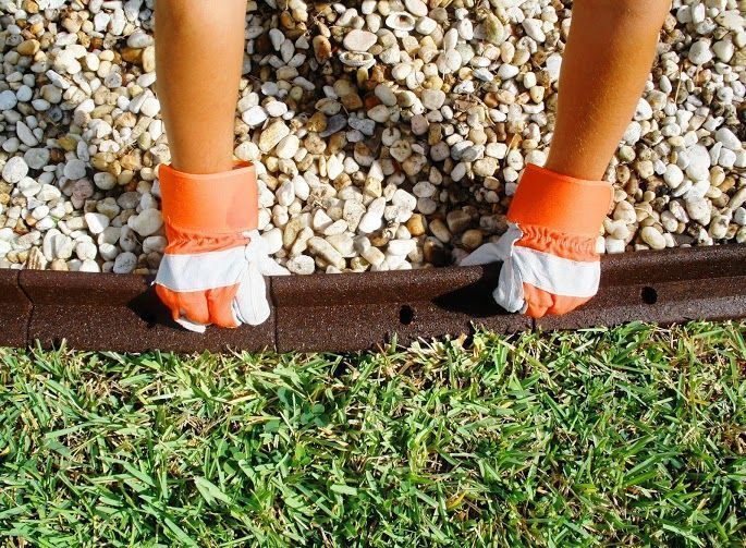 Bordure caoutchouc recyclé