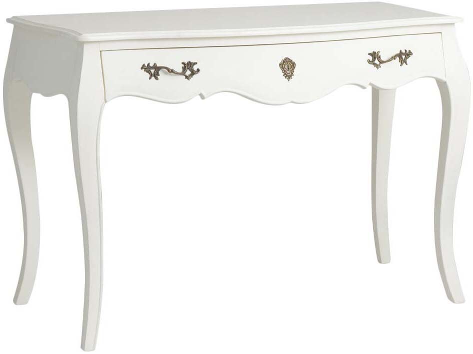 Bureau Blanc En Mdf Et Bois Bayur Murano