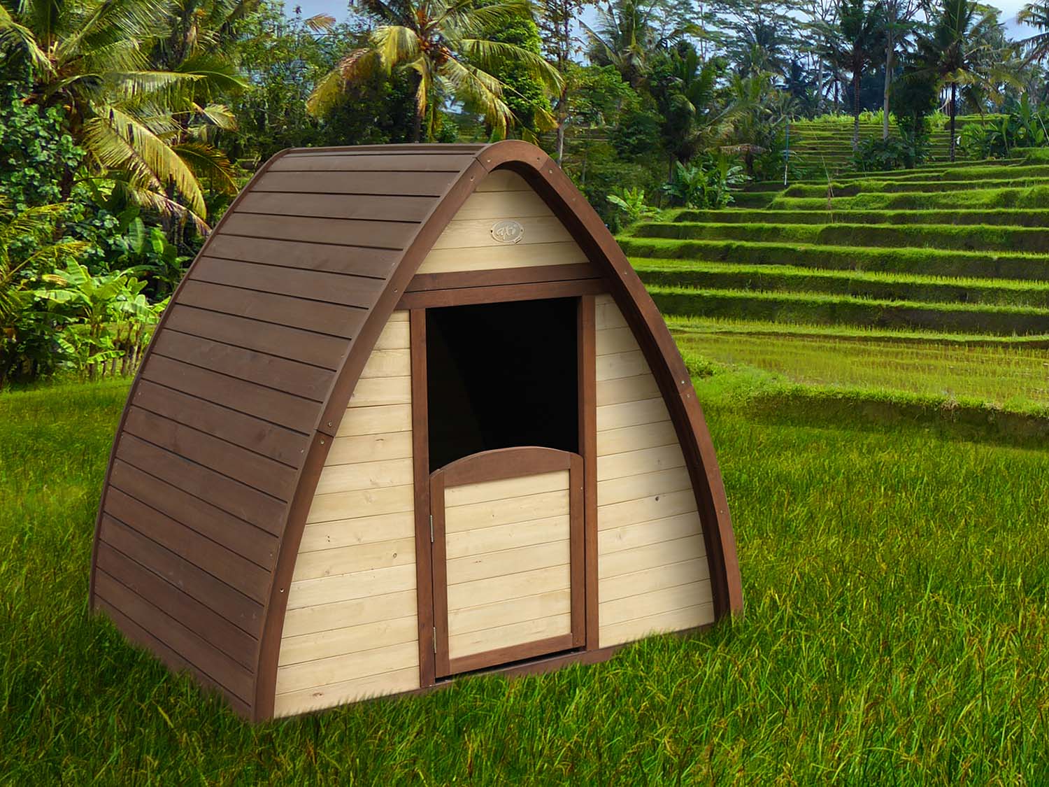 Cabane hutte  en bois pour enfant bali 