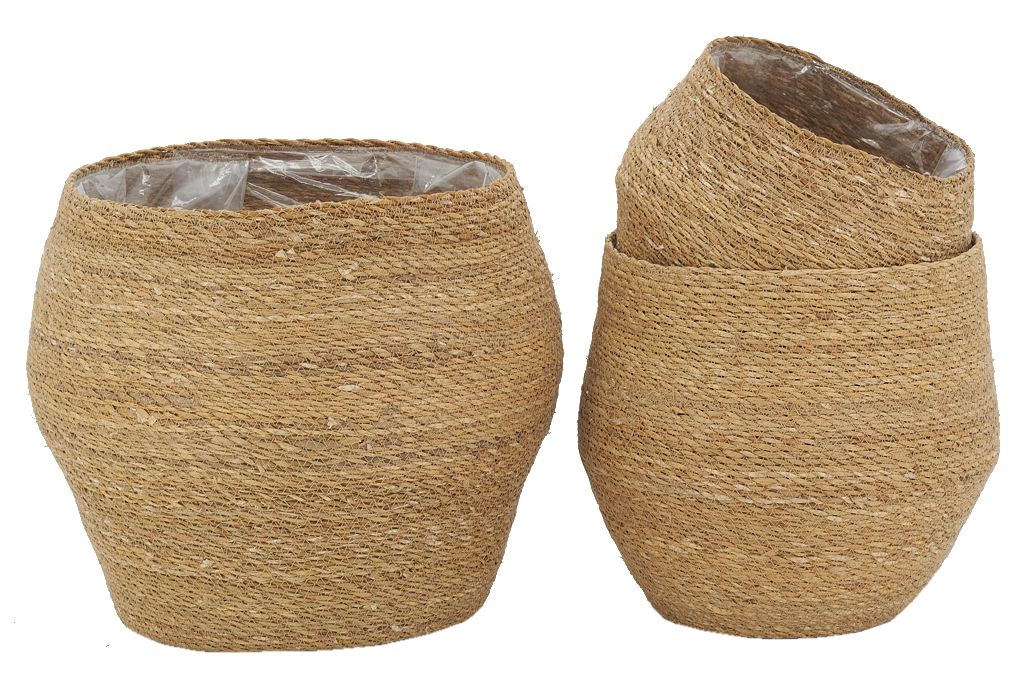 Cache-pot En Osier - Occasion - Pour Plantes Et Déco Intérieure / Extérieure