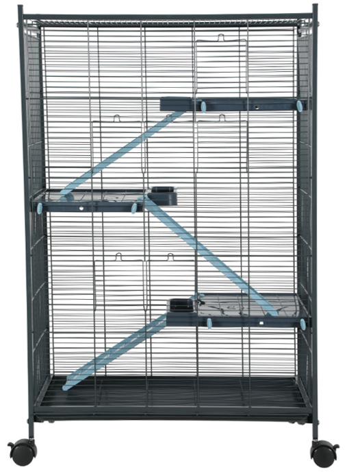 Cage pour rongeurs indoor max loft (bleu pastel)