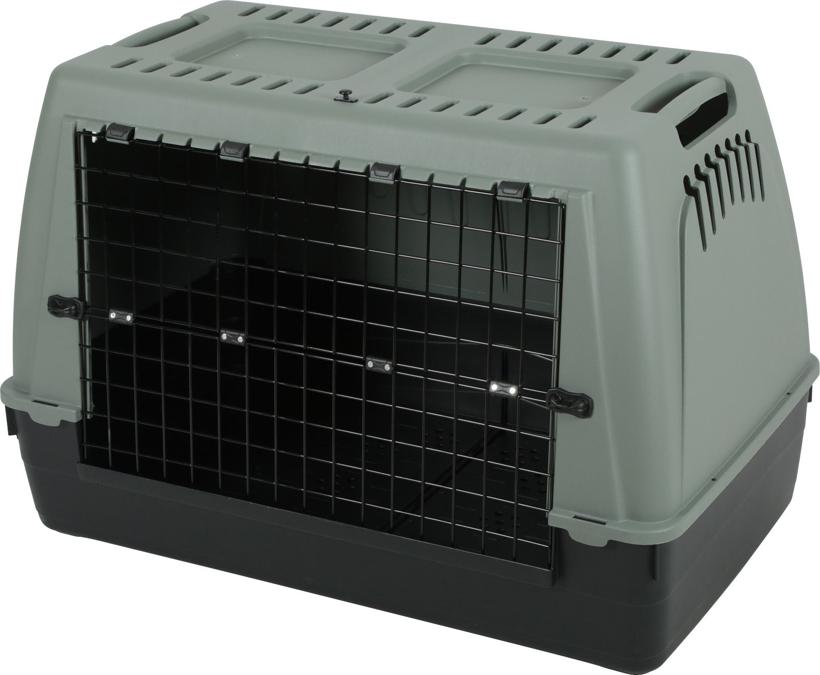 Cage de transport en plastique recyclé travel (98 x 67 x 55 cm)